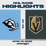 NHL Game 2 Highlights | Mammoth vs. Golden Knights - April 21, 2026