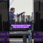 NHL teams have a “Stick Man” and he touches the stick of whoever had the puck in case a stick breaks