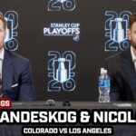 Gabe Landeskog & Nicolas Roy Press Conference After Avs OT Game 2 WIN vs LA Kings