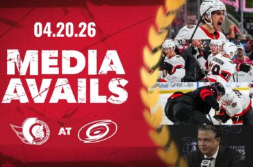 Brady Tkachuk, Drake Batherson, Dylan Cozens, Travis Green Postgame Media vs CAR