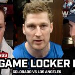 Nathan MacKinnon & Avs HAPPY After Game 2 OT WIN vs LA Kings at Home To Go Up 2-0