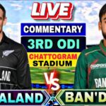 🔴BAN vs NZ 3rd ODI, cricket Scores and Commentary | Bangladesh vs New Zealand 3rd Odi Match