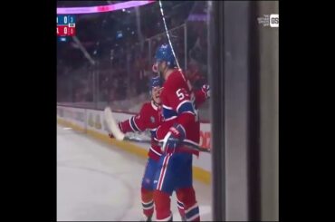 Noah Dobson has the first goal of the game in his FIRST game against his former team the Islanders 🔥