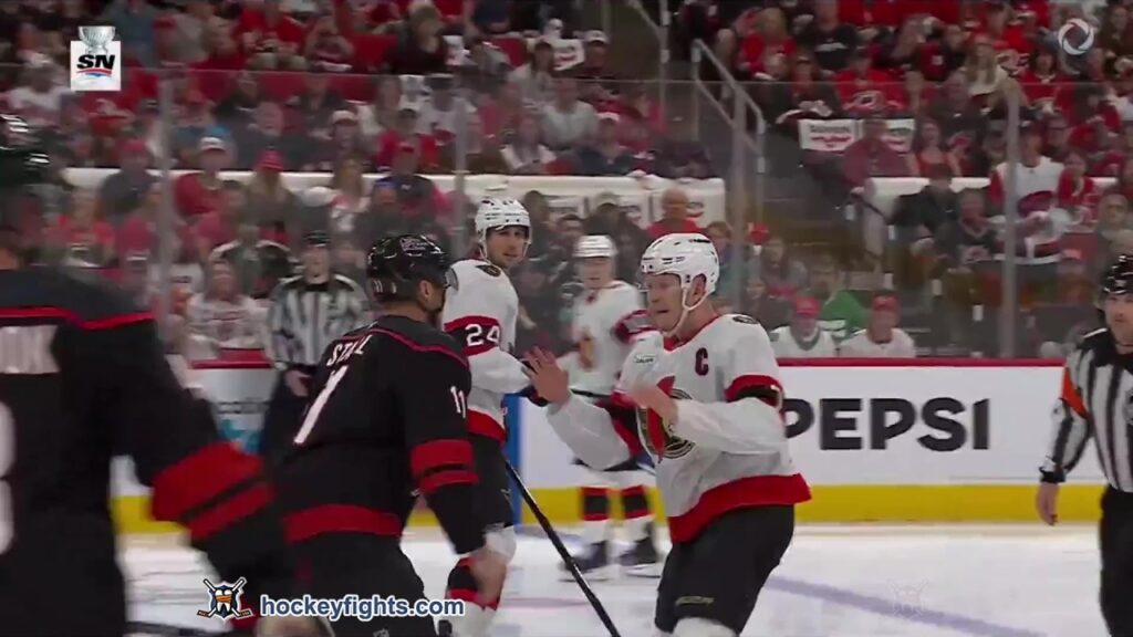 Brady Tkachuk vs Jordan Staal | Apr 18, 2026 |Ottawa Senators at Carolina Hurricanes