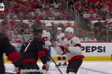 Brady Tkachuk vs Jordan Staal | Apr 18, 2026 |Ottawa Senators at Carolina Hurricanes