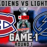 Montreal Canadiens vs Tampa Bay Lightning LIVE NHL Stanley Cup Playoffs Game 1 Play by Play!