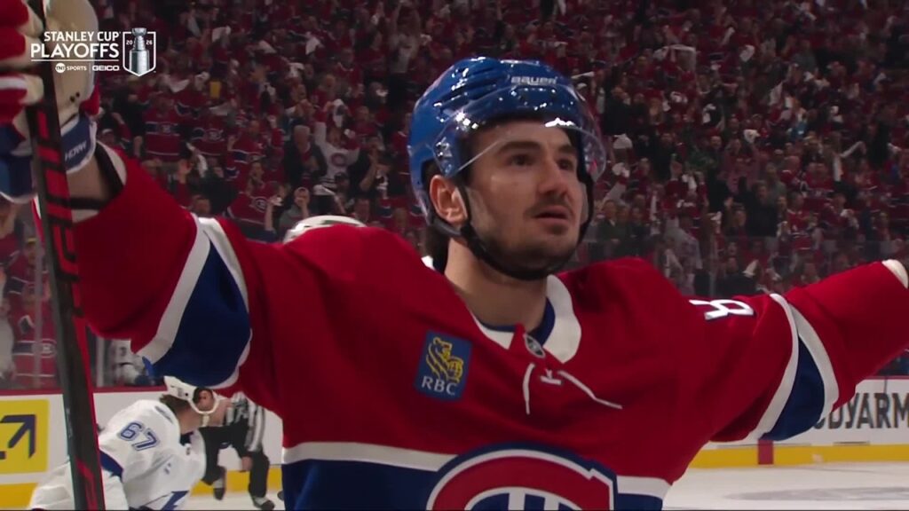 Bell Centre EXPLODES for Texier’s early goal in Game 3!