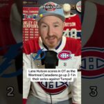 Habs defeat the Bolts in OT to take a 2-1 series lead!!