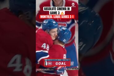 The Canadiens had Montreal BUZZIN’ after the OT win to go up 2-1 in the series 😤