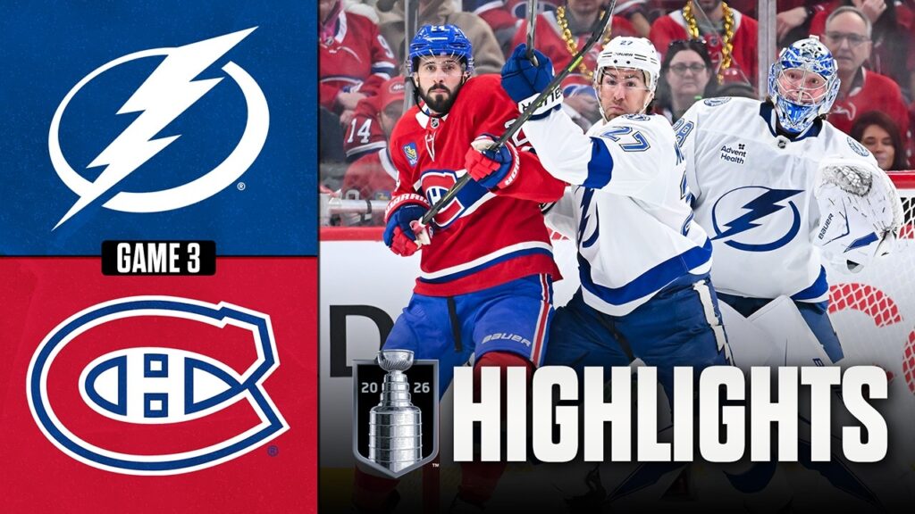 Lightning vs. Canadiens | NHL Playoff Highlights | Game 3 | April 24, 2026