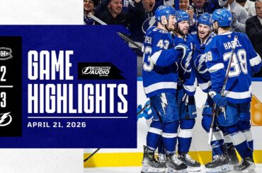 Canadiens vs. Lightning | Lightning Radio Highlights | April 21, 2026