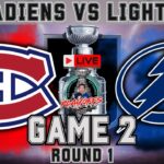 Montreal Canadiens vs Tampa Bay Lightning LIVE NHL Stanley Cup Playoffs Game 2 Play by Play!