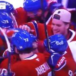 Lane Hutson of the Montreal Canadiens scores in OT to win game 3 vs. Tampa Bay Lightning! 4/24/26