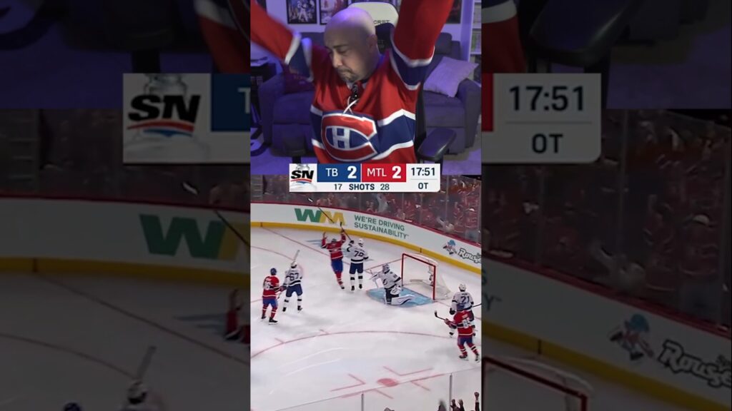Lightning vs Canadiens GAME 3 OT REACTION #nhl #playoff #reaction