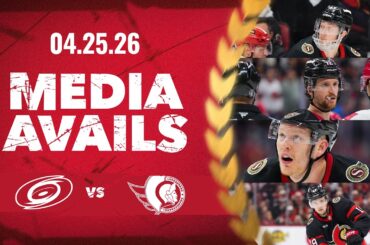 Brady Tkachuk, Thomas Chabot, Tyler Kleven, Drake Batherson, Travis Green Postgame Media vs CAR