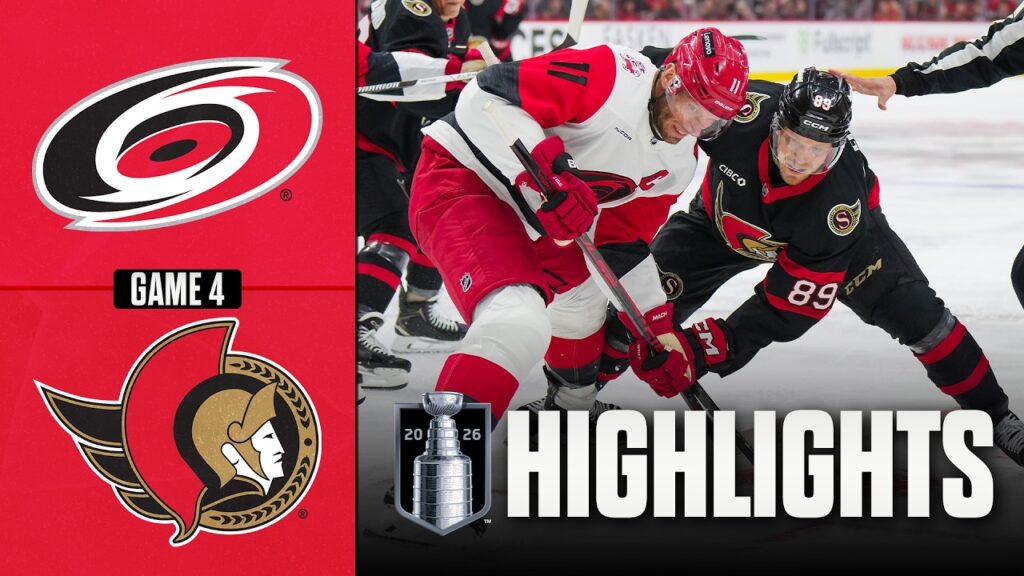 Hurricanes vs. Senators | NHL Playoff Highlights | Game 4 | April 25, 2026