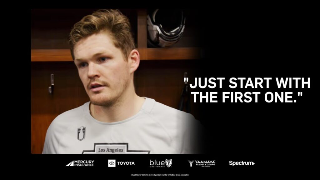 MEDIA: Mikey Anderson, Scott Laughton, Anže Kopitar, and DJ Smith | R1 v COL | 04.25.26 in LA