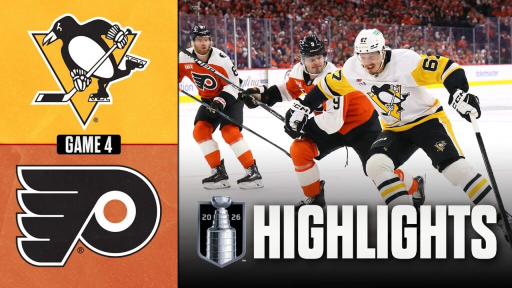 Penguins vs. Flyers | NHL Playoff Highlights | Game 4 | April 25, 2026