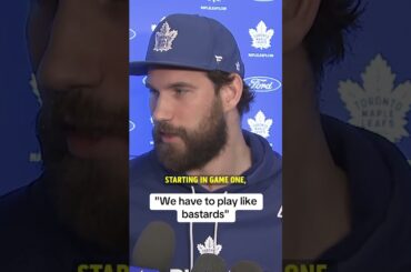 Anthony Stolarz thinks the Leafs need to start next season more aggressive and "play like bastards".