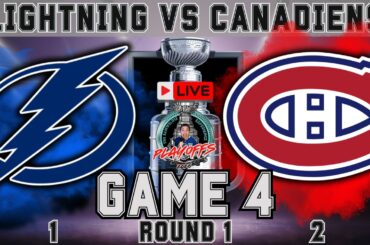 Montreal Canadiens vs Tampa Bay Lightning LIVE NHL Stanley Cup Playoffs Game 4 Reactions!