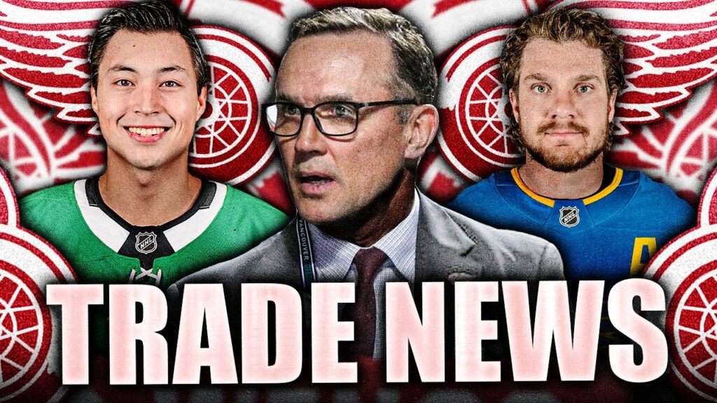 HUGE DETROIT RED WINGS TRADE UPDATES: STEVE YZERMAN AGGRESSIVE FOR TOP 6 FORWARD? Robertson, Thomas