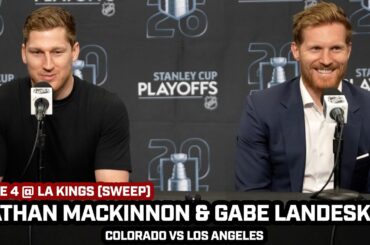 Nathan MacKinnon & Gabe Landeskog PROUD but FOCUSED After Avs SWEEP Kings in Round 1 of Playoffs