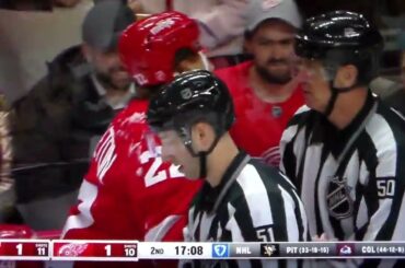 NHL Hockey fight - Mason Appleton(Red Wings)vs. Connor Zary(Flames)