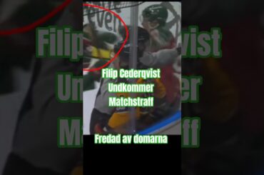 Filip Cederqvist undkommer matchstraff #shl
