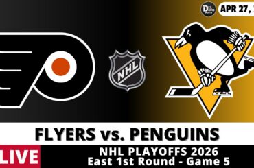 PHILADELPHIA FLYERS VS PITTSBURGH PENGUINS LIVE 🏒 NHL Playoffs Game Score Radio Play-by-Play