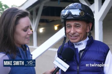 Jockey Mike Smith on So Happy in the Kentucky Derby 152 for trainer Mark Glatt