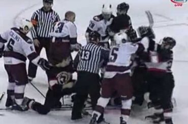 Robert Bortuzzo vs Steve Pinizzotto 2-13-10