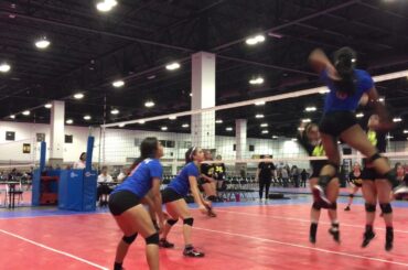 #5 Kanami Ellis, Senior OH/RS, Max Performance 18 Blue,  2017 CO Crossroads