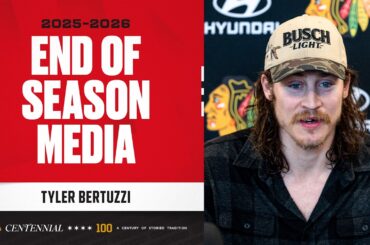 Tyler Bertuzzi END OF SEASON media 🎙️| Chicago Blackhawks