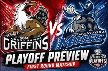 Griffins vs Moose Playoff Preview | Future Red Wings Take Center Stage