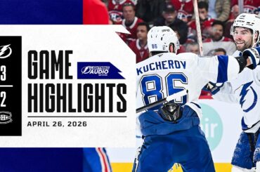 Lightning vs. Canadiens | Lightning Radio Highlights | April 26, 2026