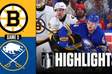 Bruins vs. Sabres | NHL Playoff Highlights | Game 5 | April 28, 2026