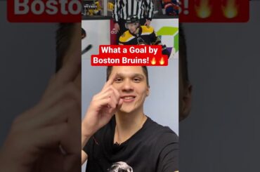 Incredible Goal by Boston Bruins? NHL 2022 highlights! #hockey #shorts
