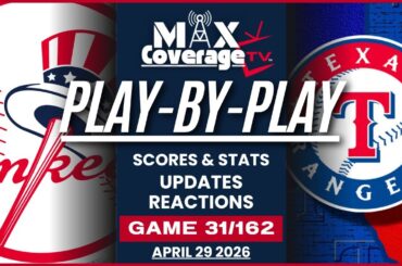 🔴LIVE - New York Yankees vs Texas Rangers - Play-By-Play & Reactions (4/29/26)