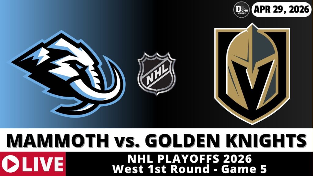 UTAH MAMMOTH VS VEGAS GOLDEN KNIGHTS LIVE 🏒 NHL Playoffs Game Score Radio Play-by-Play