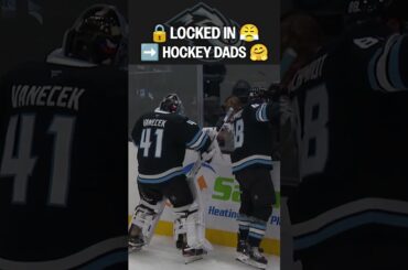No days off for hockey dads! 😊