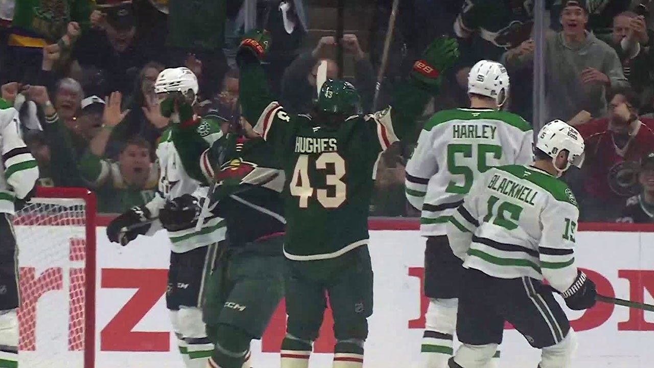 QUINN HUGHES strikes first in Game 6!