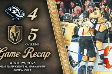GAME 5 HIGHLIGHTS | Vegas Golden Knights 5, Utah Mammoth 4, OT | April 29, 2026