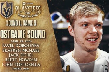 🎥 Round 1, Game 5 POSTGAME SOUND: Dorofeyev, McNabb, Eichel, Howden & Tortorella
