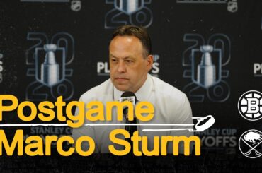 Sturm speaks with the media following 4-1 L vs BUF