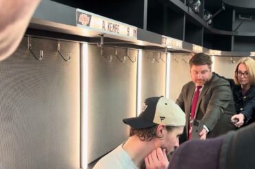 Adrian Kempe's Emotional Postgame Media Session After Anze Kopitar's Final Game