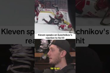 Tyler Kleven speaks on his hit and the reaction from Andrei Svechnikov. (🎥: FanDuel SN)