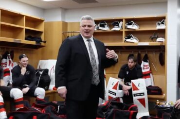 Coach Keefe on Timo Meier's total shot attempts tonight in post-game win speech in St. Louis!
