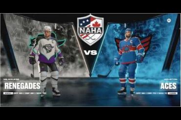 NAHA 2025-26 Season - Milwaukee Renegades (19-24-5) @ Houston Aces (27-20-4)