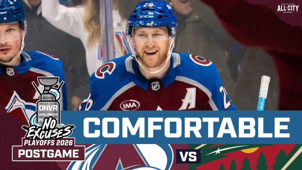 Nathan MacKinnon and the Colorado Avalanche feel comfortable in Game 2 win over Minnesota Wild