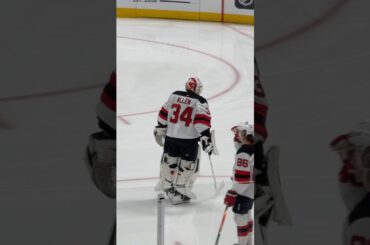 Jake Allen getting loose #goaliegearsnob #newjerseydevils #briansgoalie #jakeallen